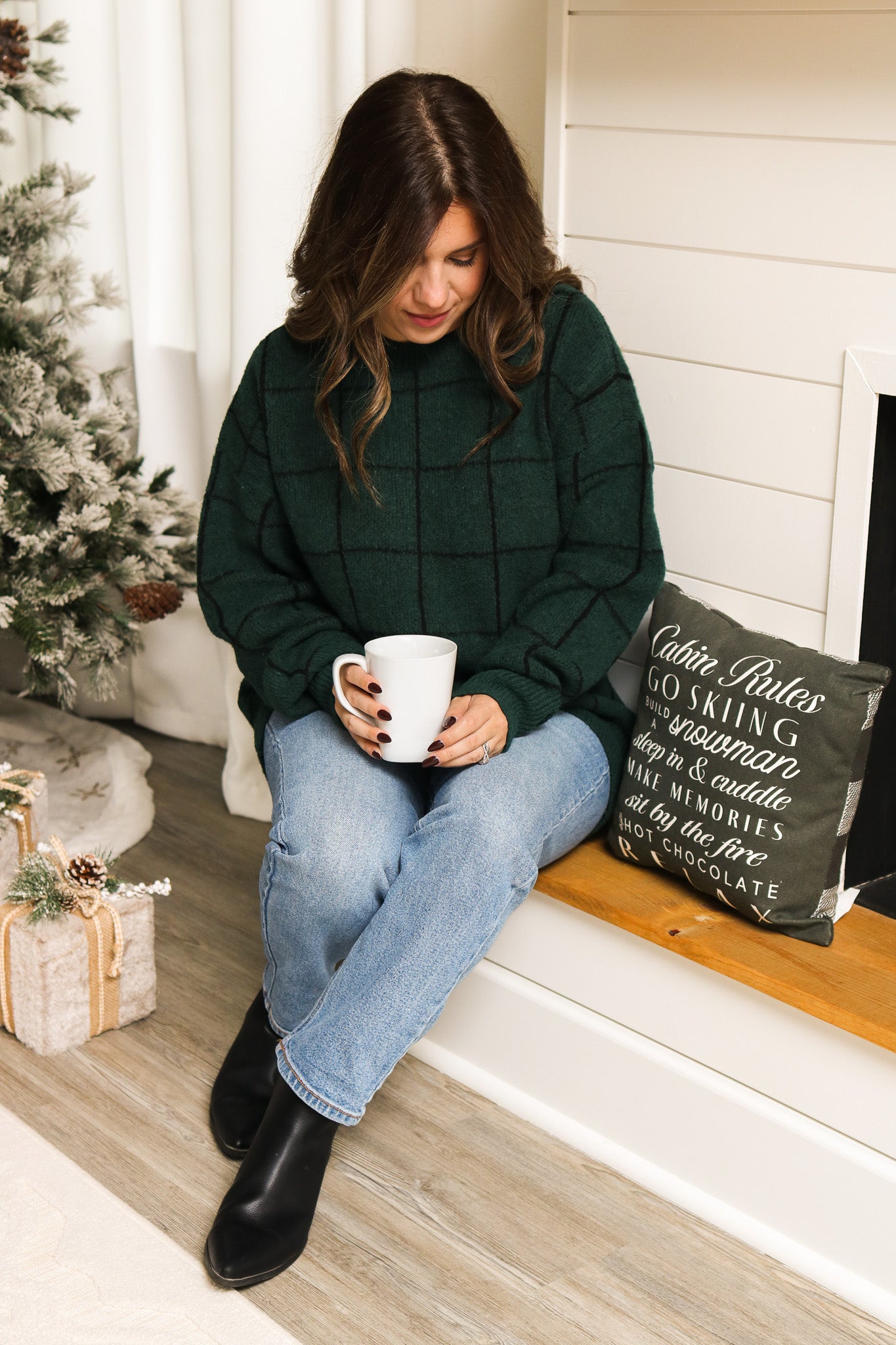 Cabin Fever Green Sweater