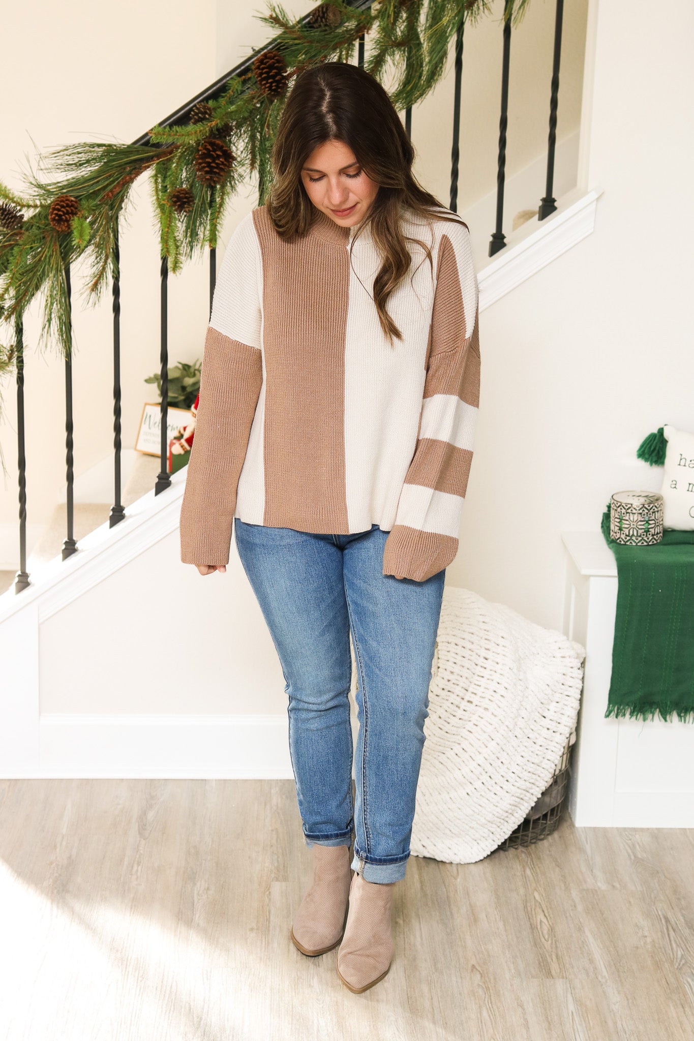 By The Fire Colorblock Sweater