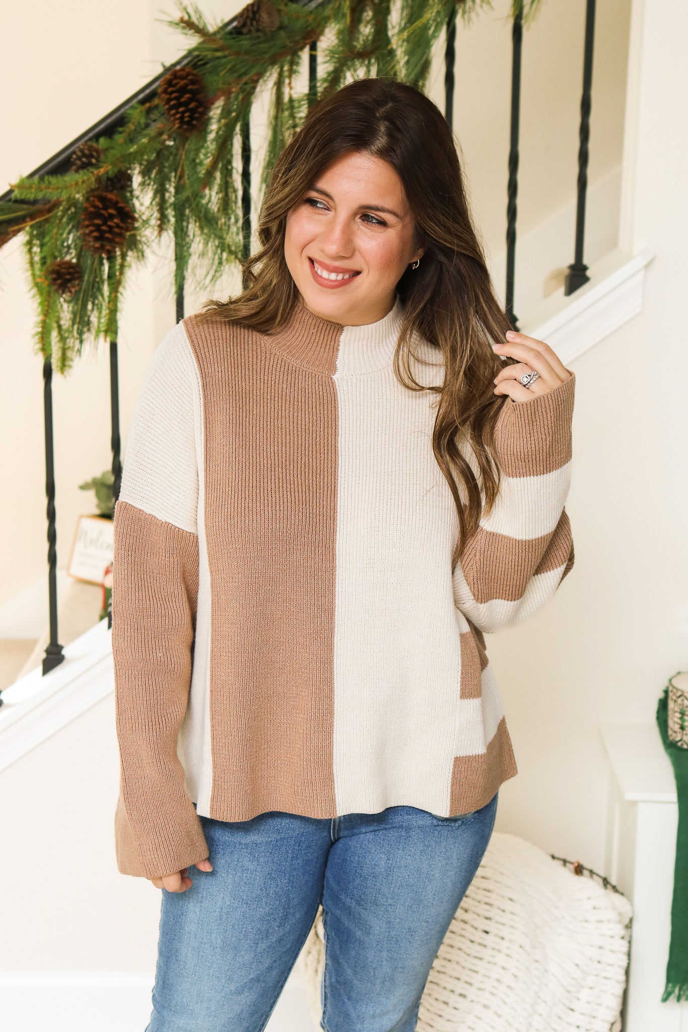By The Fire Colorblock Sweater