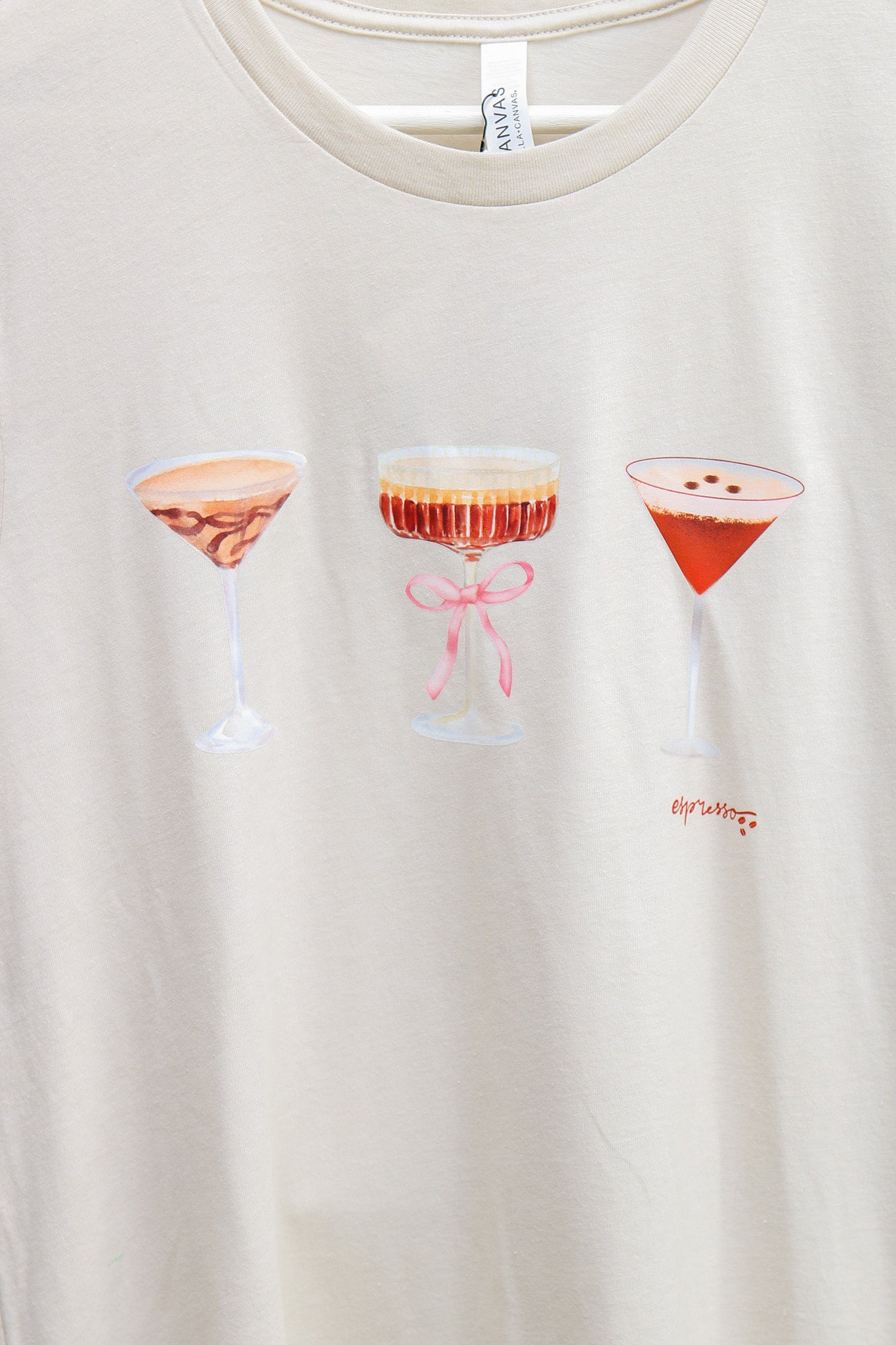 Espresso Martini Short Sleeve Graphic Tee (oatmeal)