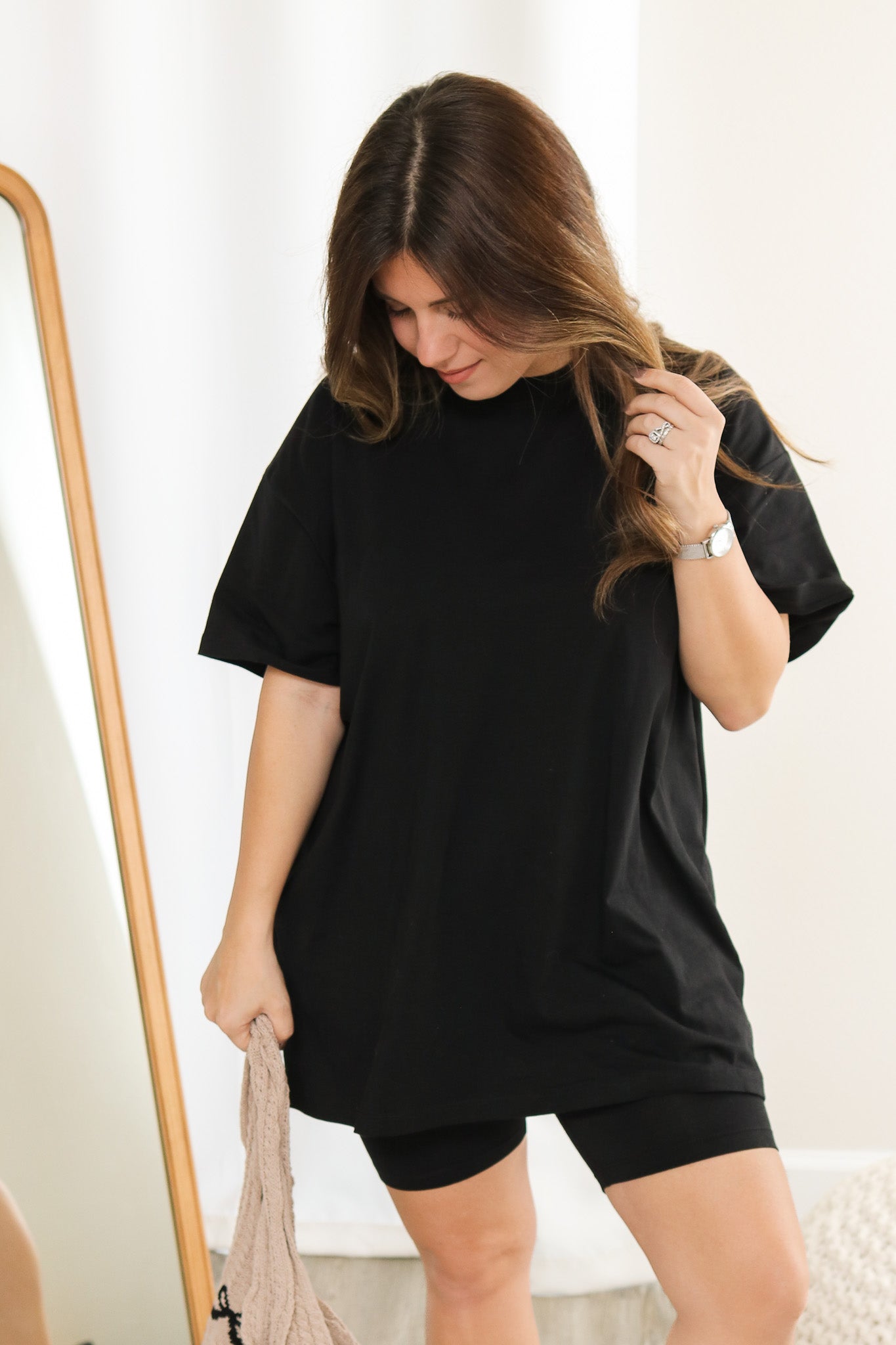 On The Run Biker Shorts Set (black)