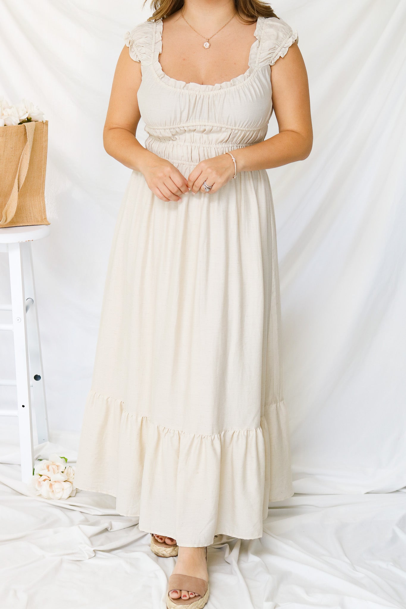 Simple Times Midi Dress (natural)