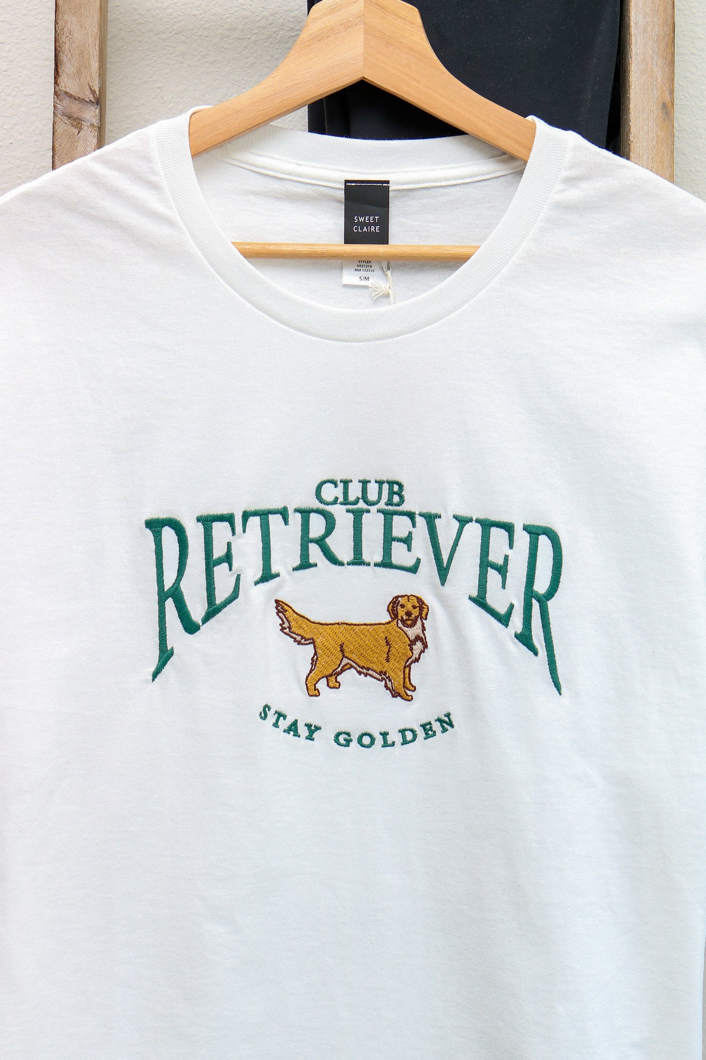 Club Retriever Oversized Embroidered Tee