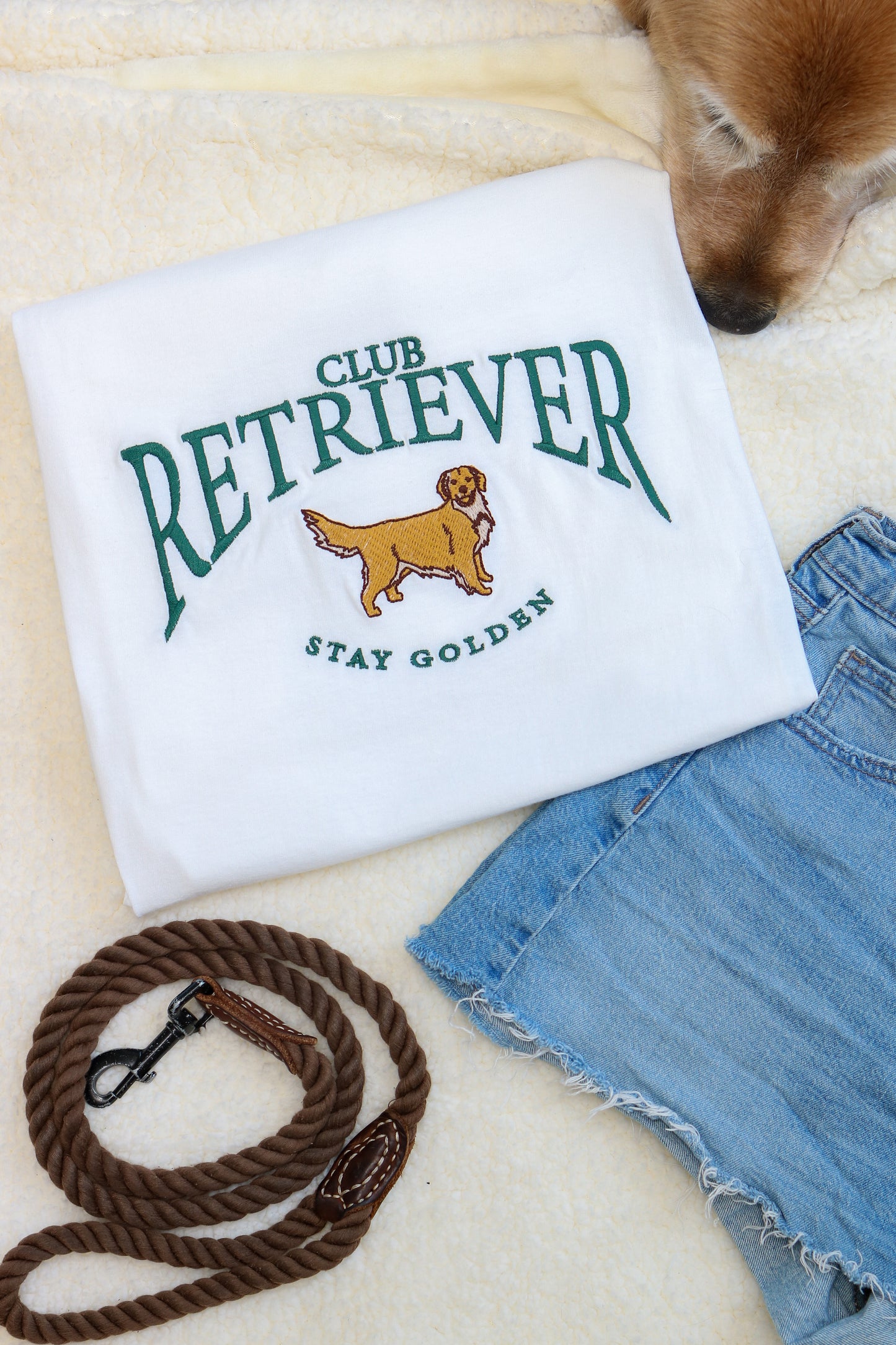 Club Retriever Oversized Embroidered Tee