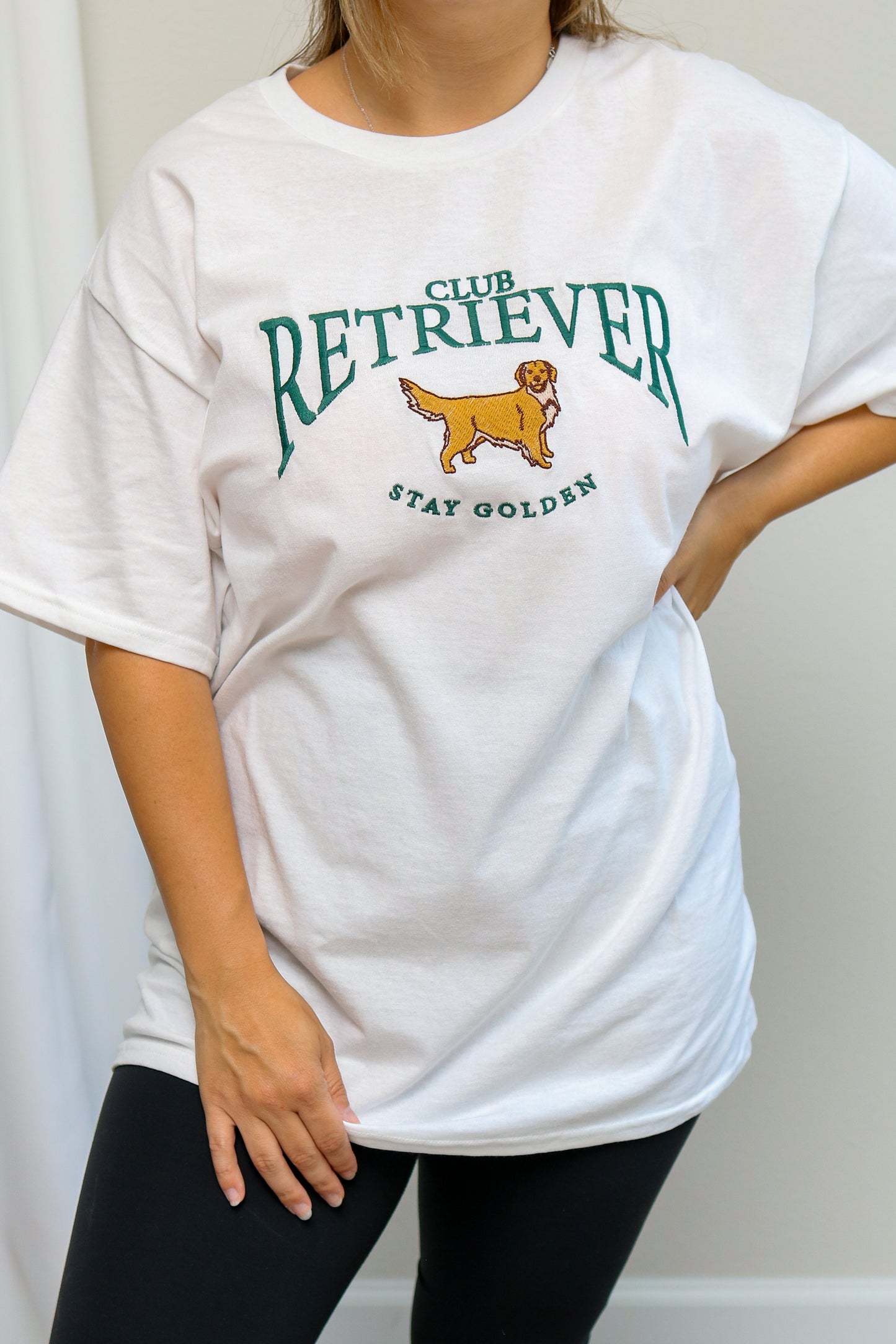 Club Retriever Oversized Embroidered Tee