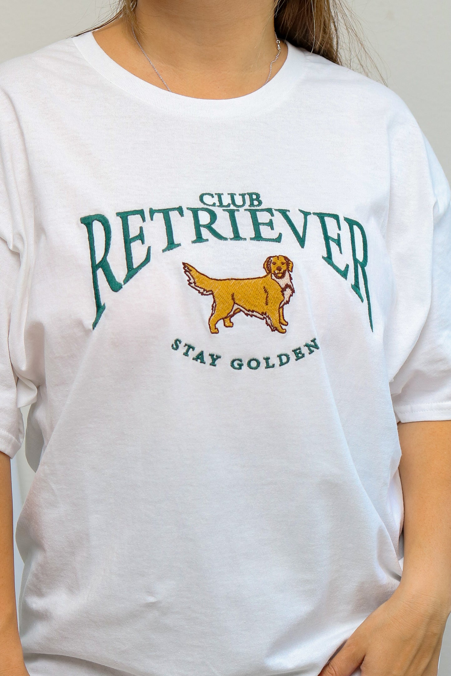 Club Retriever Oversized Embroidered Tee
