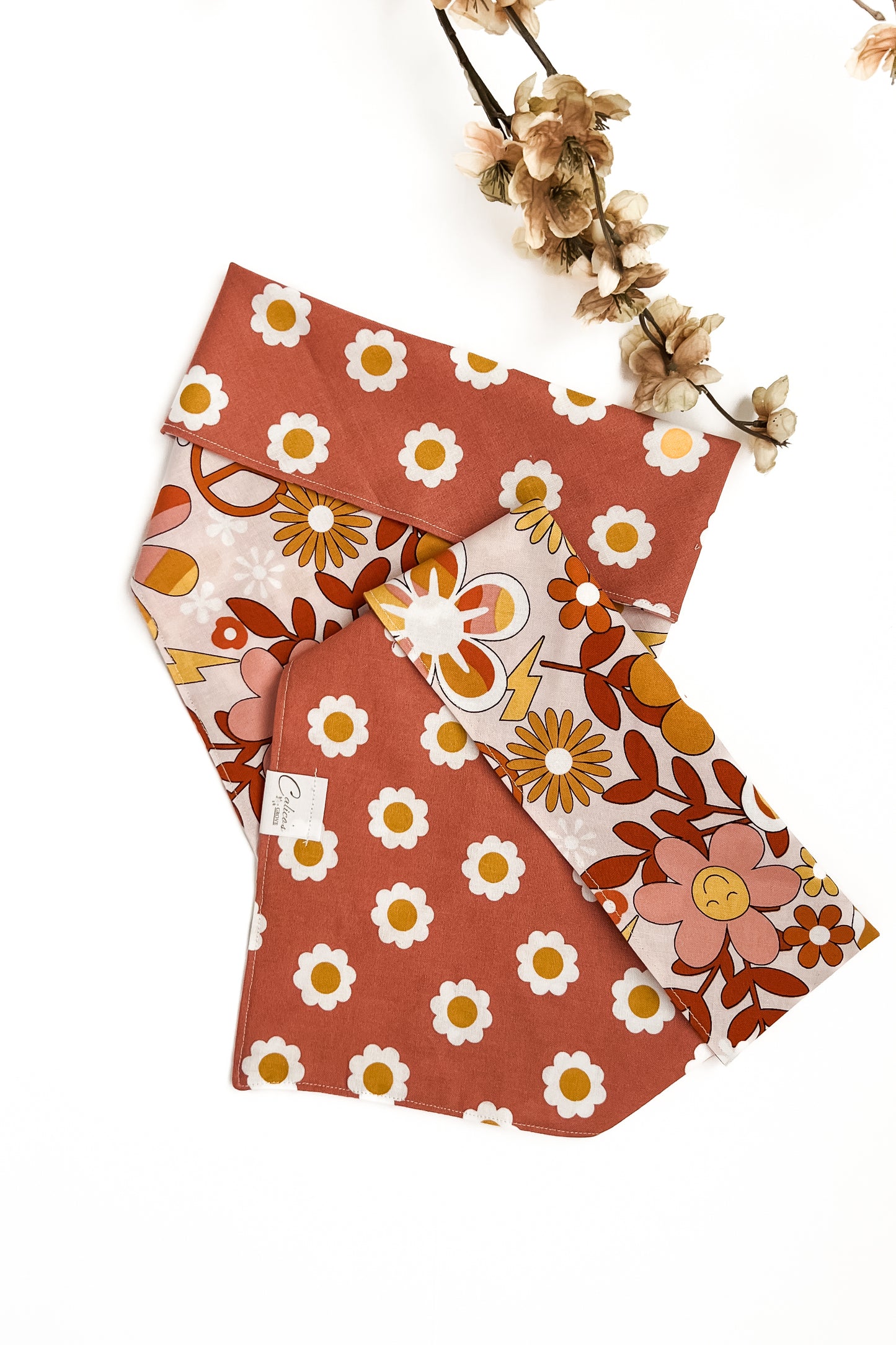 Flower Power Reversible Bandana