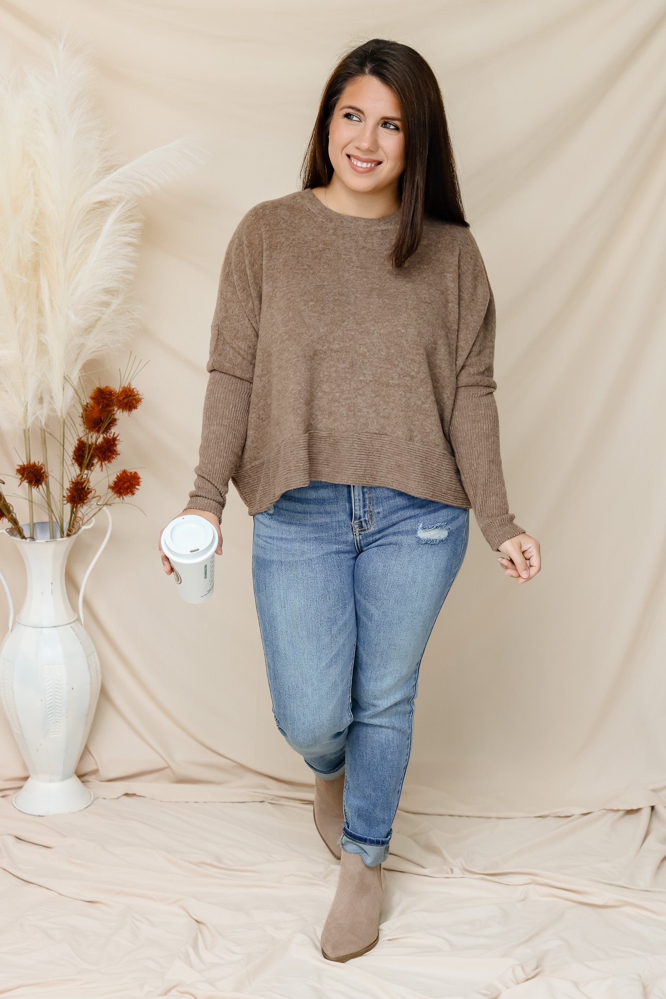Cozy Morning Sweater (mocha)