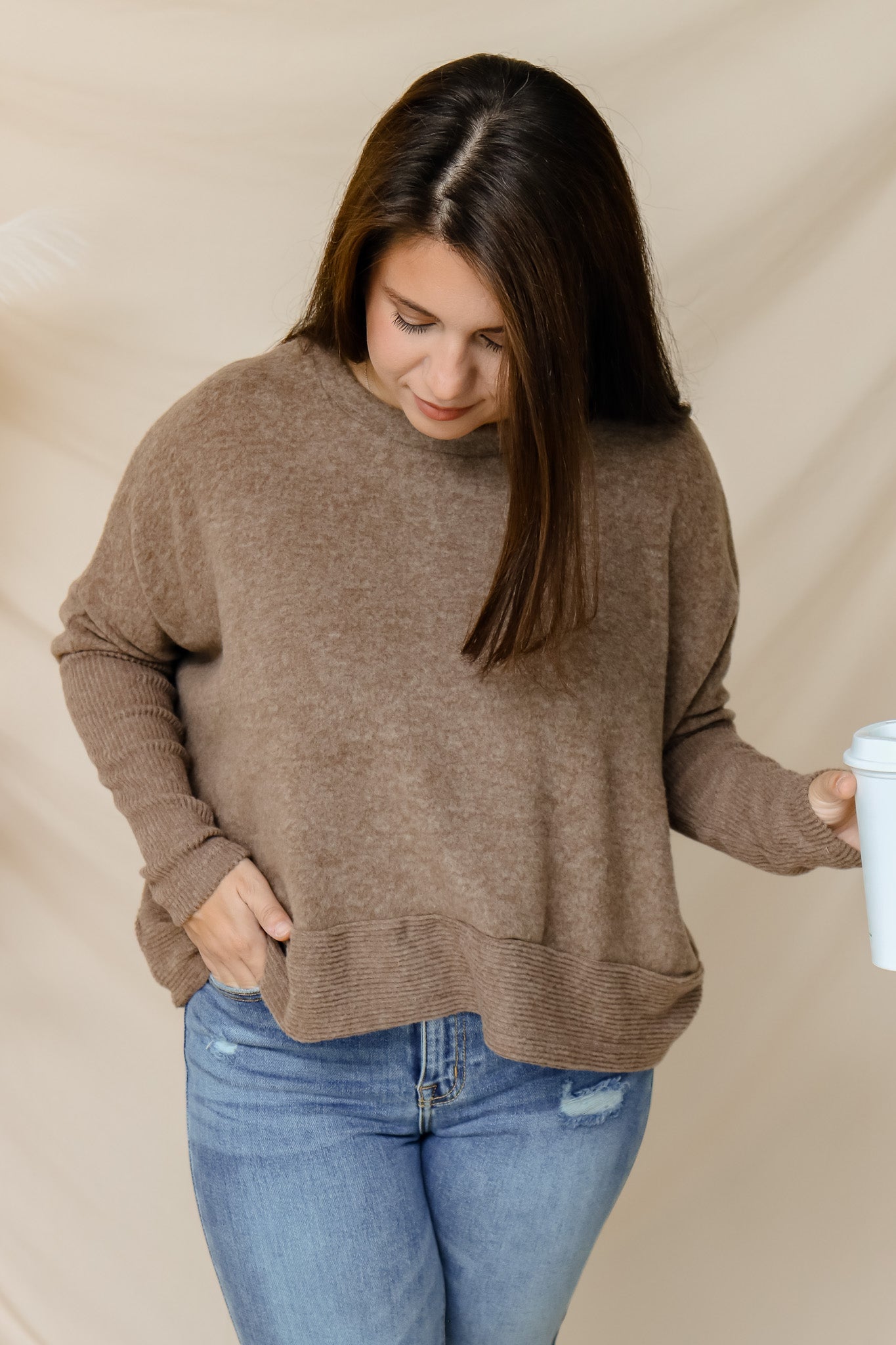 Cozy Morning Sweater (mocha)