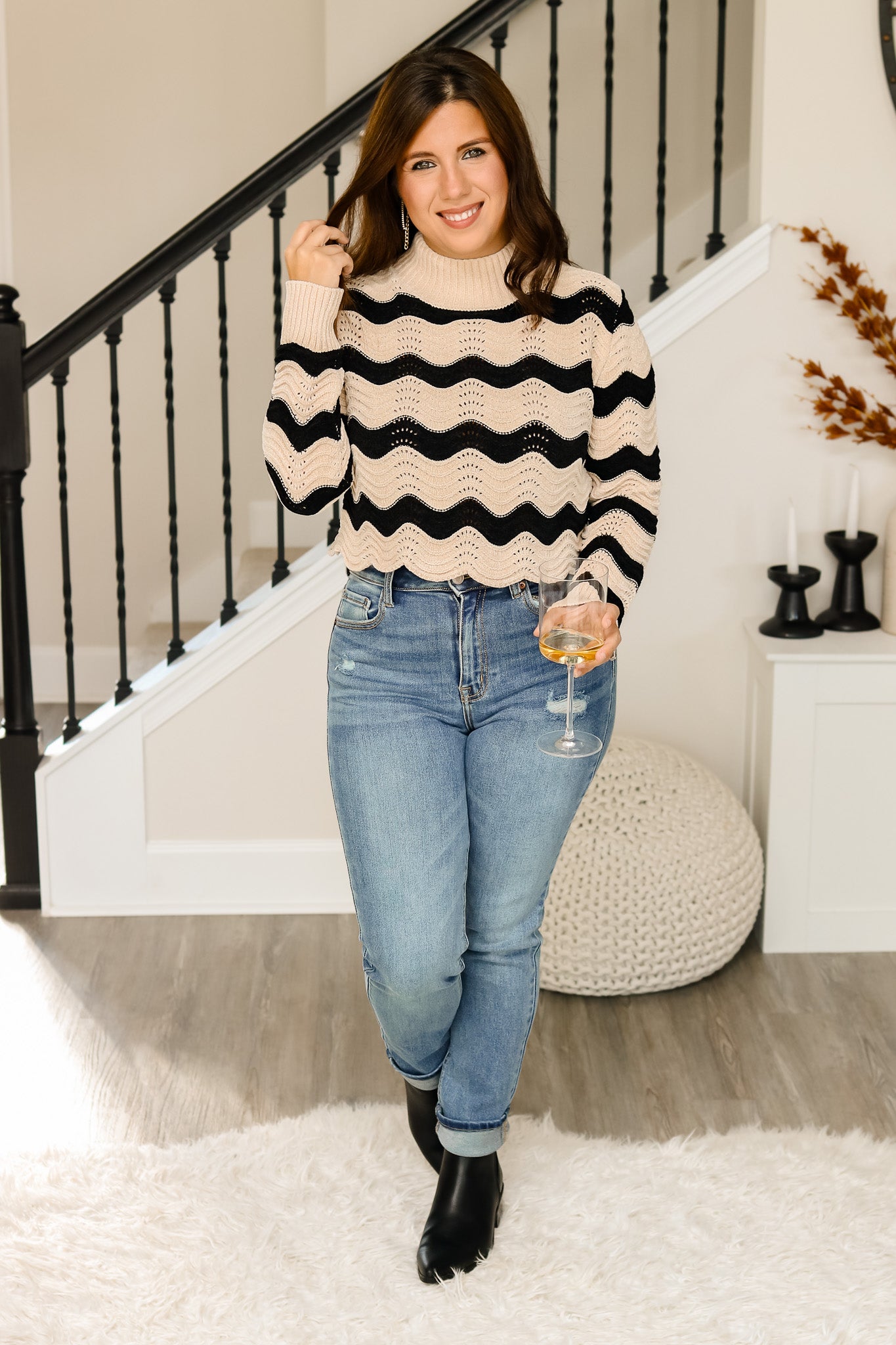 Fireside Striped Chenille Sweater