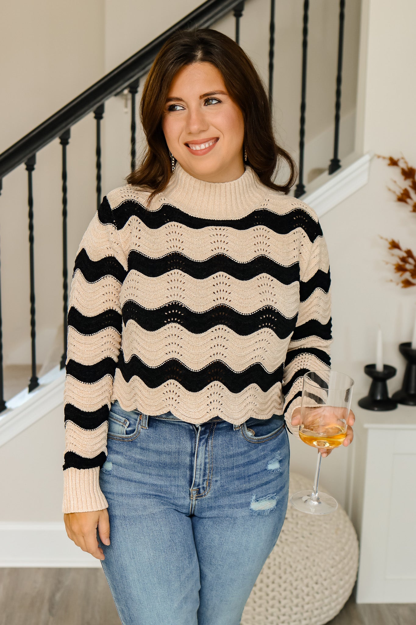 Fireside Striped Chenille Sweater