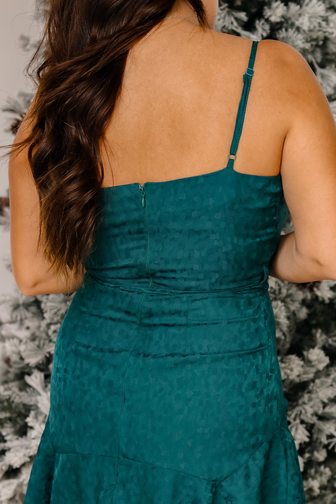 Special Occasion Green Satin Dress