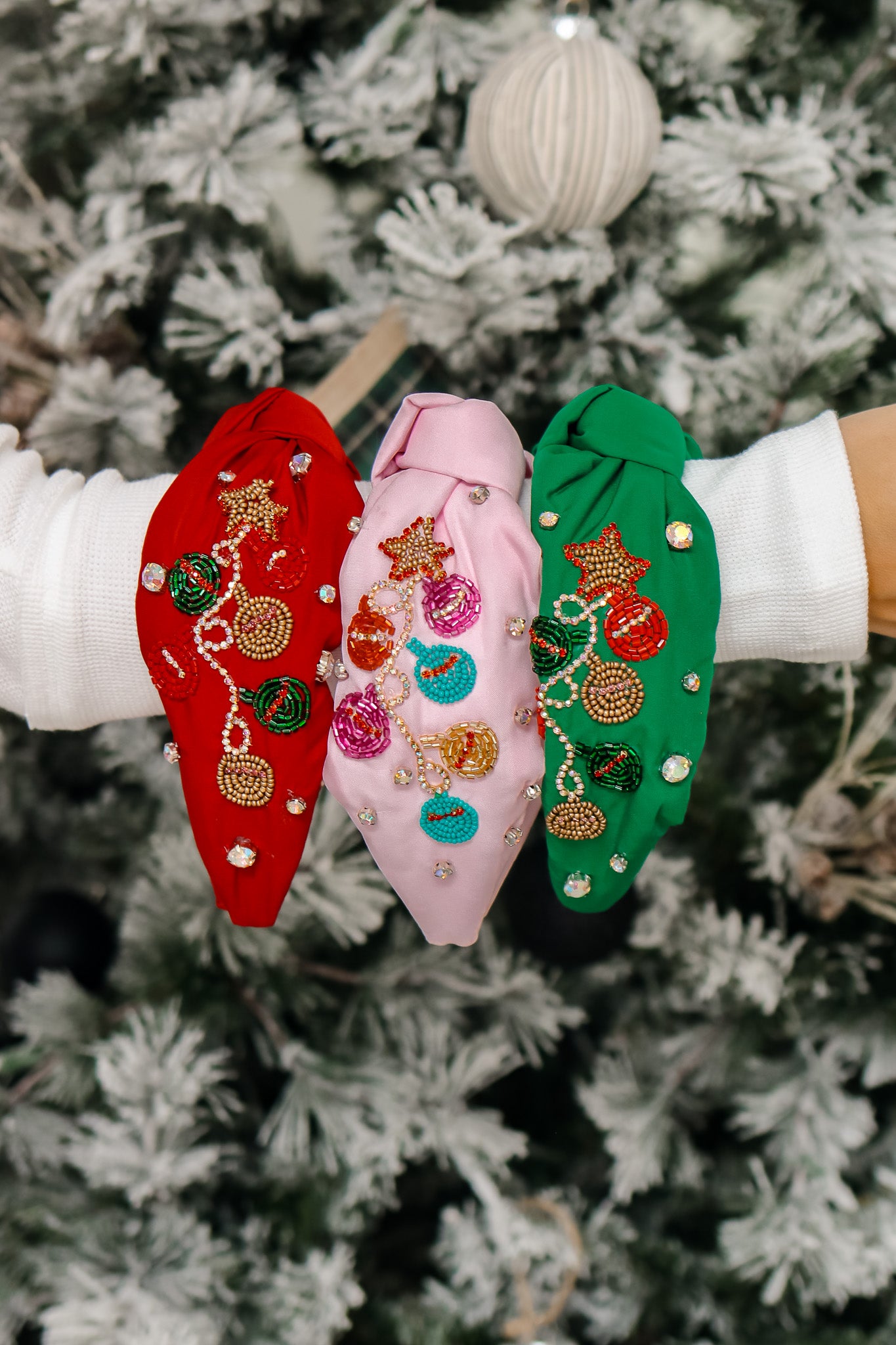 Ornaments Knot Headband (red)