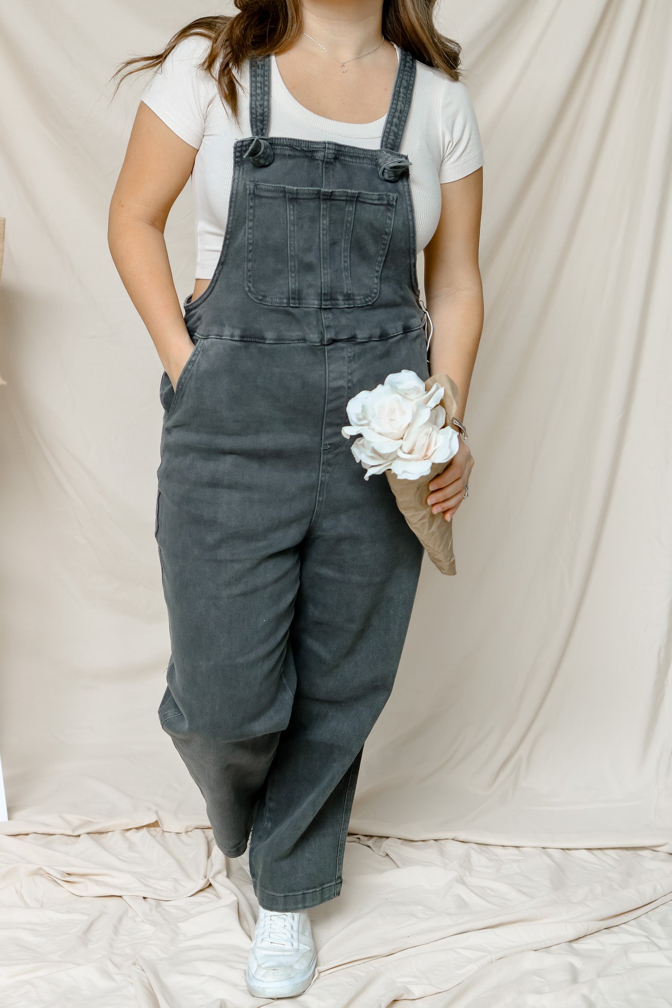 Downtown Stroll Overalls (ash black)
