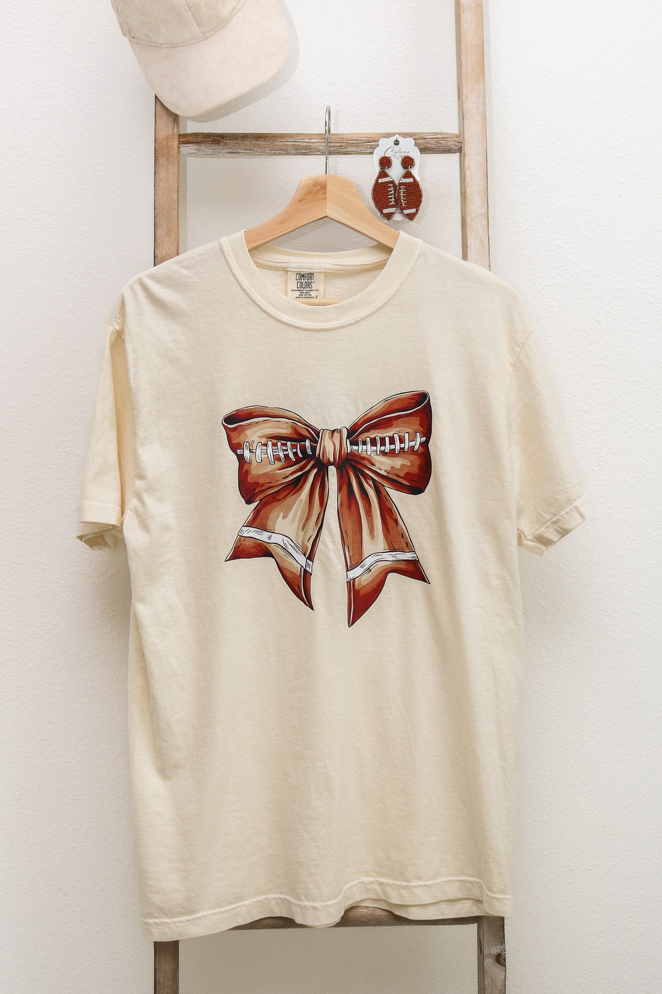Football Bow Graphic Tee