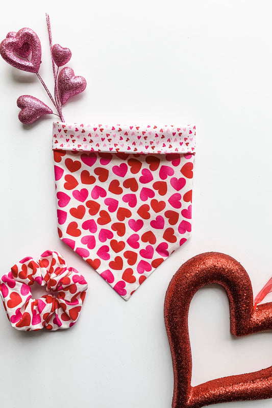 Hearts Of Love Reversible Bandana