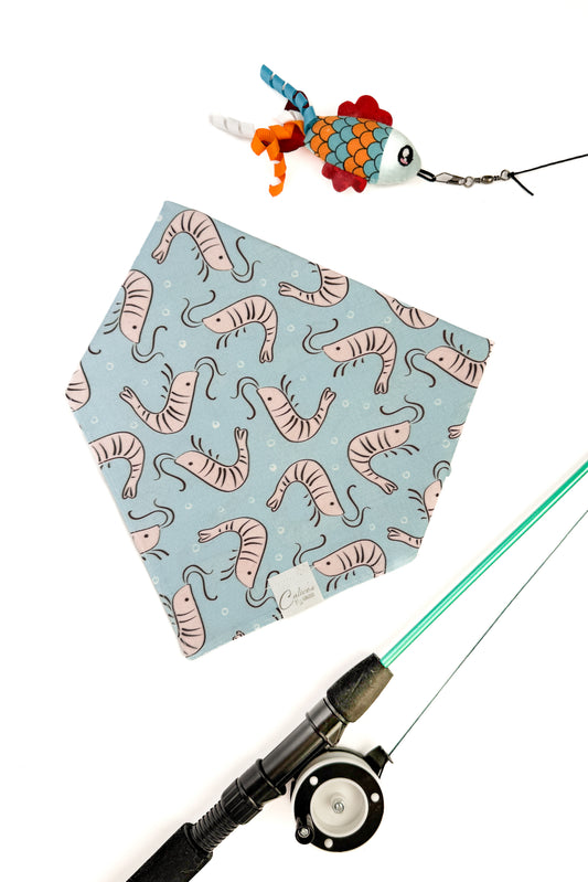 Shrimps In Blue Bandana