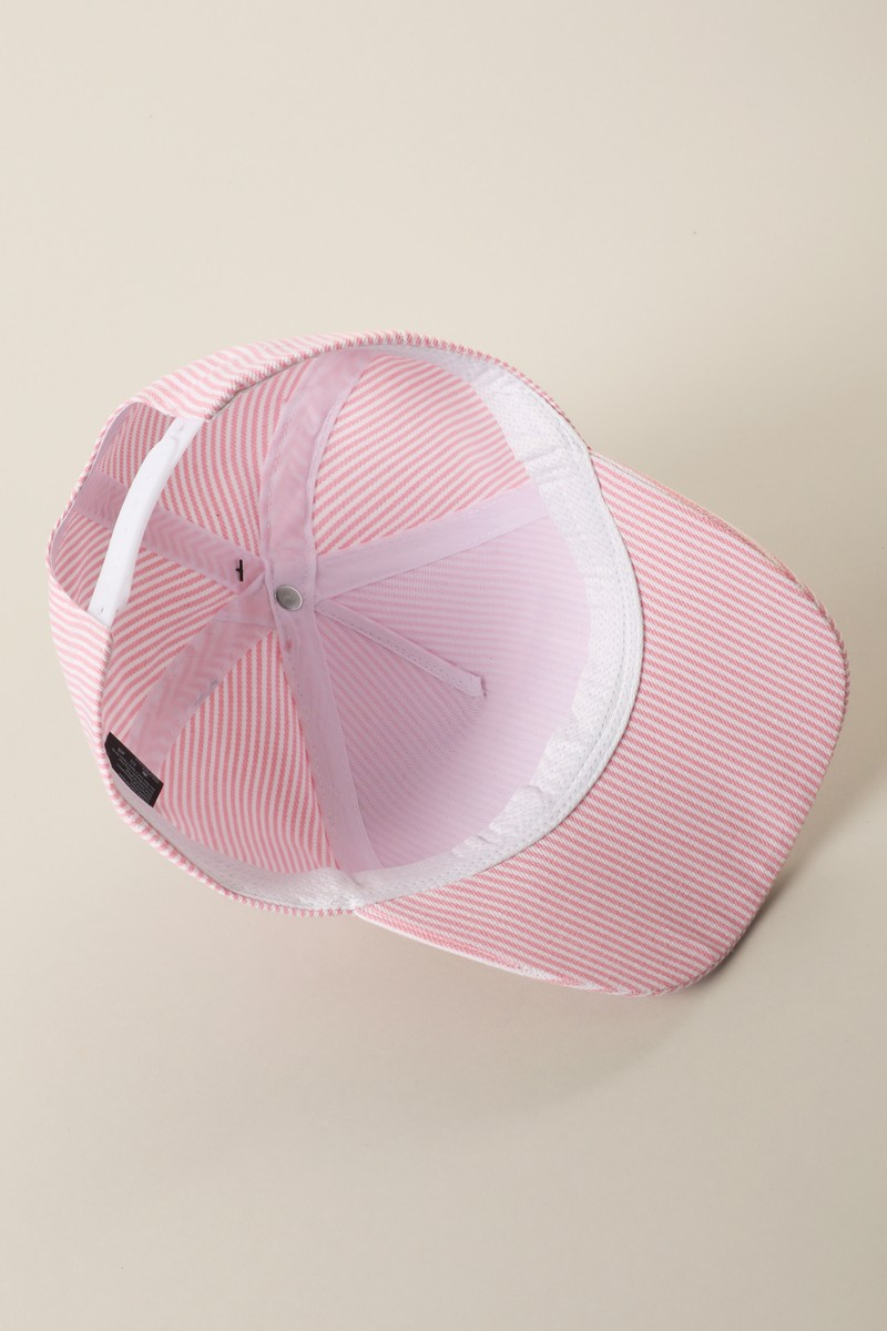 USA Gingham Hat (pink)