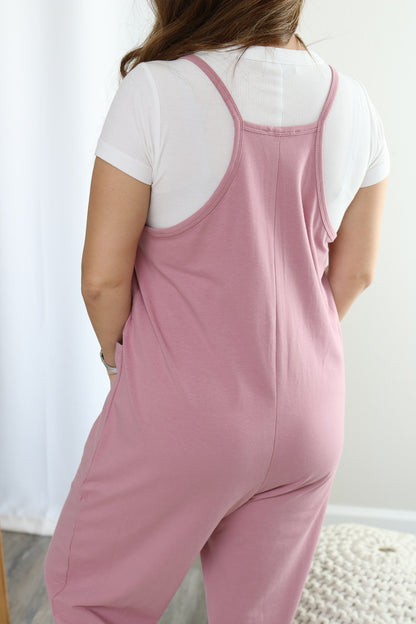 Out And About Jumpsuit (light rose)