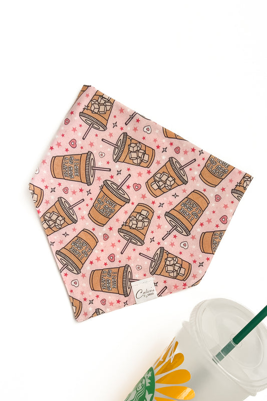 I Love Mom A Latte Bandana (pink)