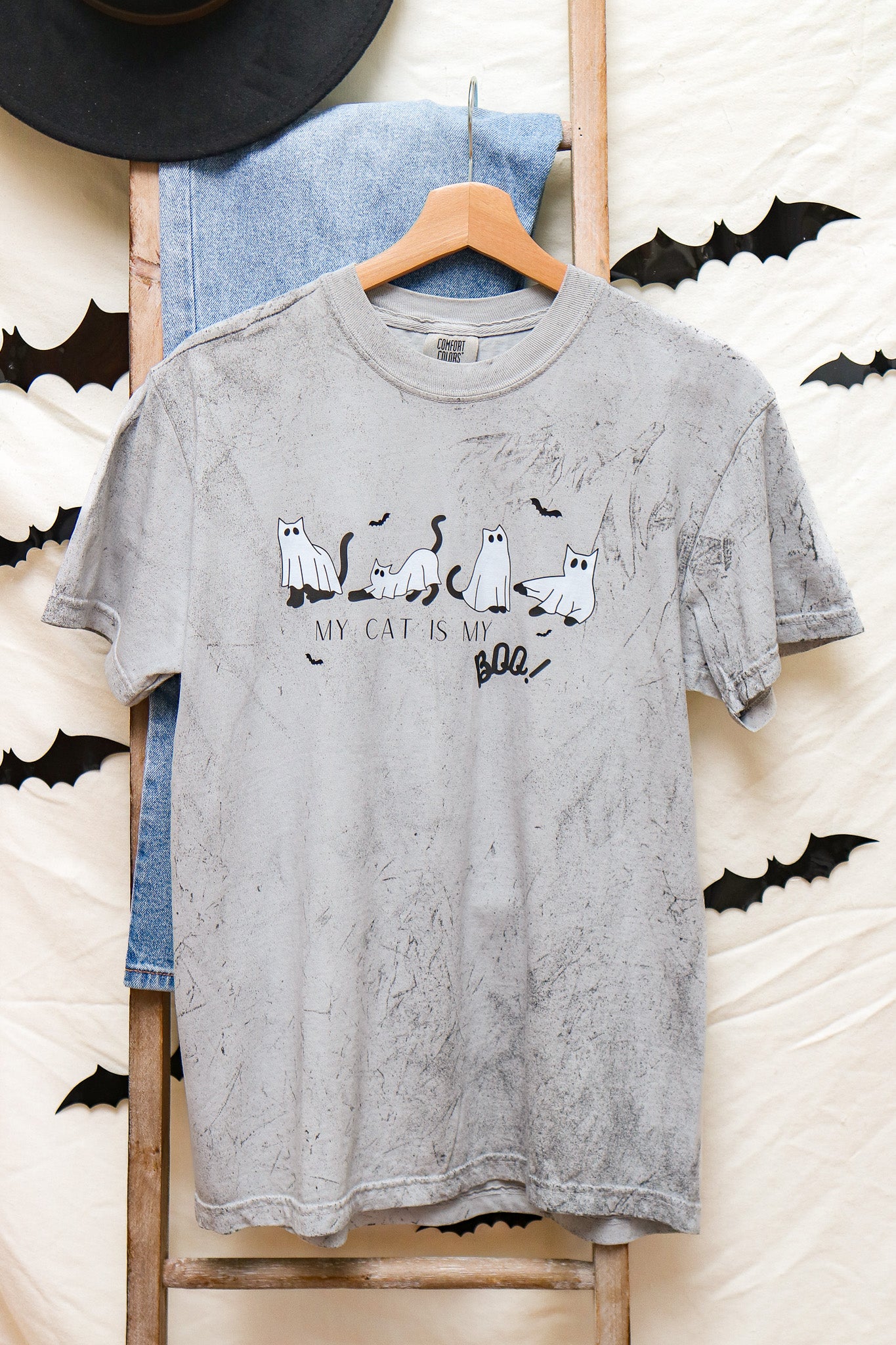 My Cat Is My Boo Graphic Tee (smoke)