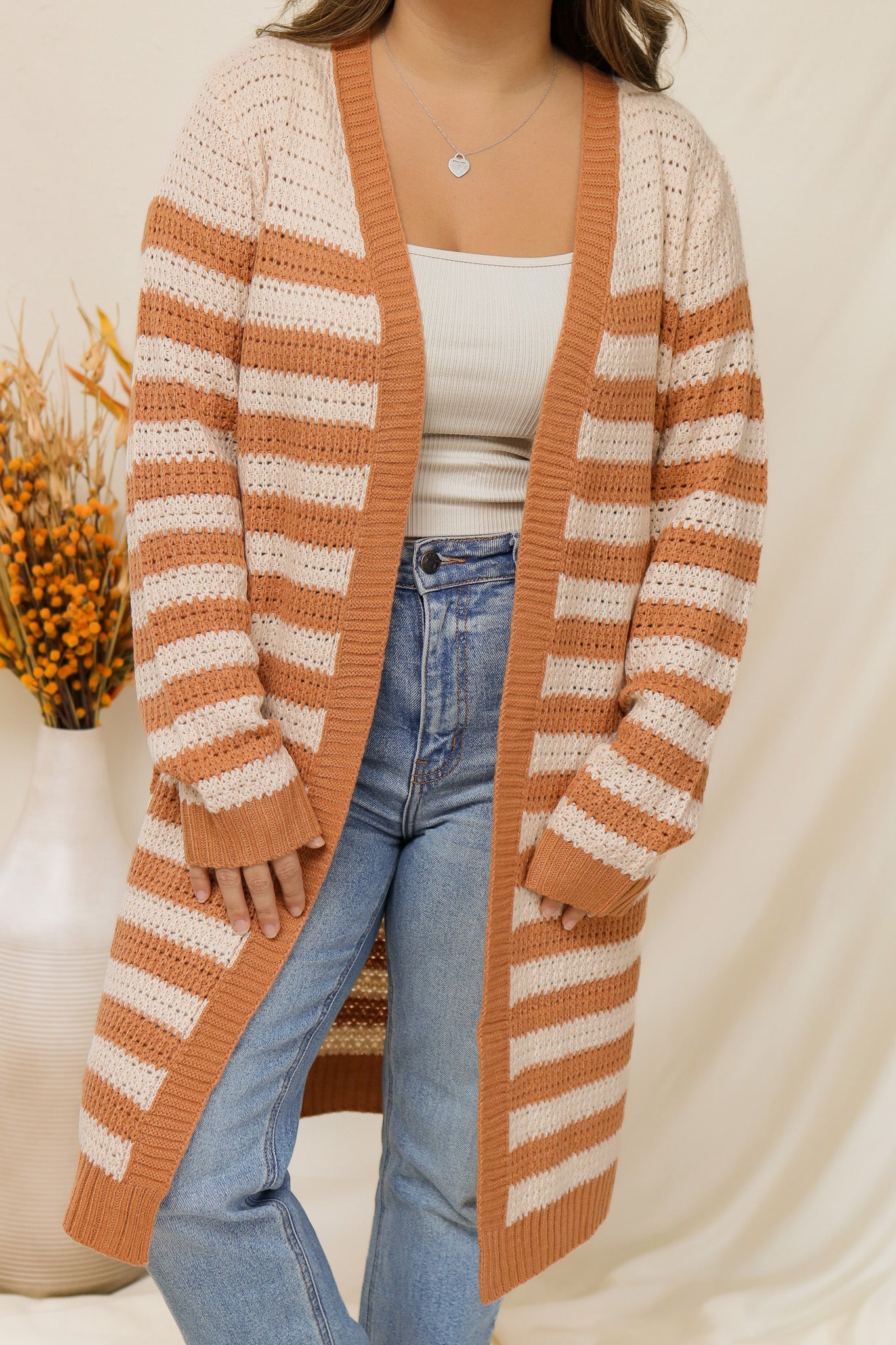 Cozy Up Striped Cardigan