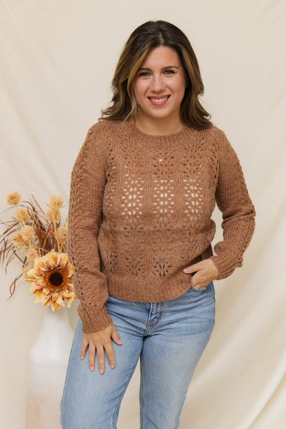 Warm Feelings Camel Sweater