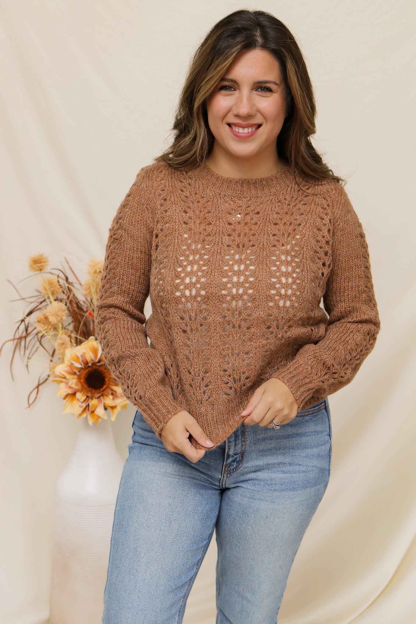 Warm Feelings Camel Sweater