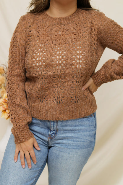 Warm Feelings Camel Sweater