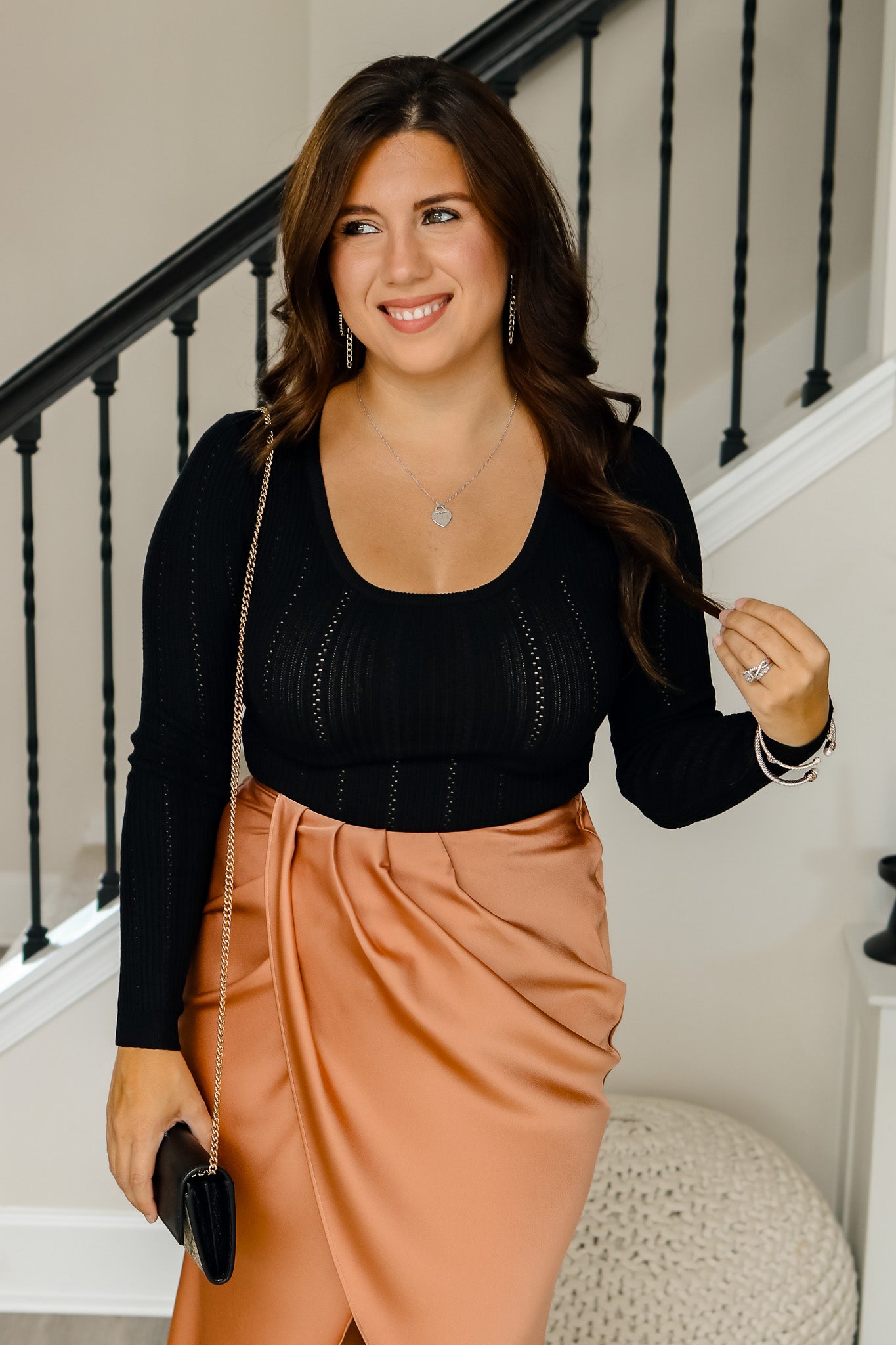 Fall In Love Knit Bodysuit (black)