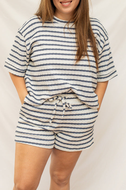 On The Coast Striped Set - Calico's Grove Boutique