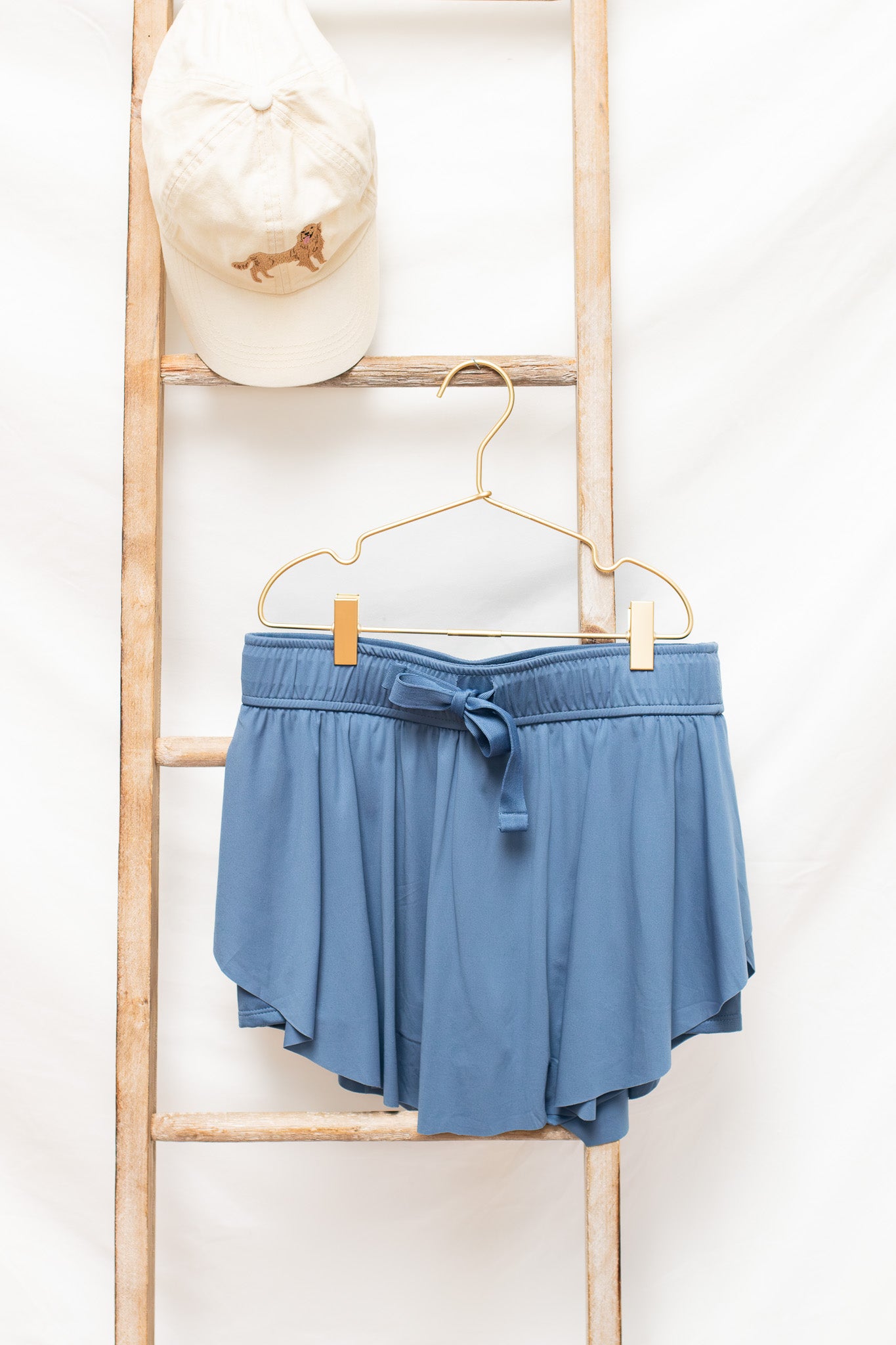 Work For It Active Skirt (dusty blue) - Calico's Grove Boutique
