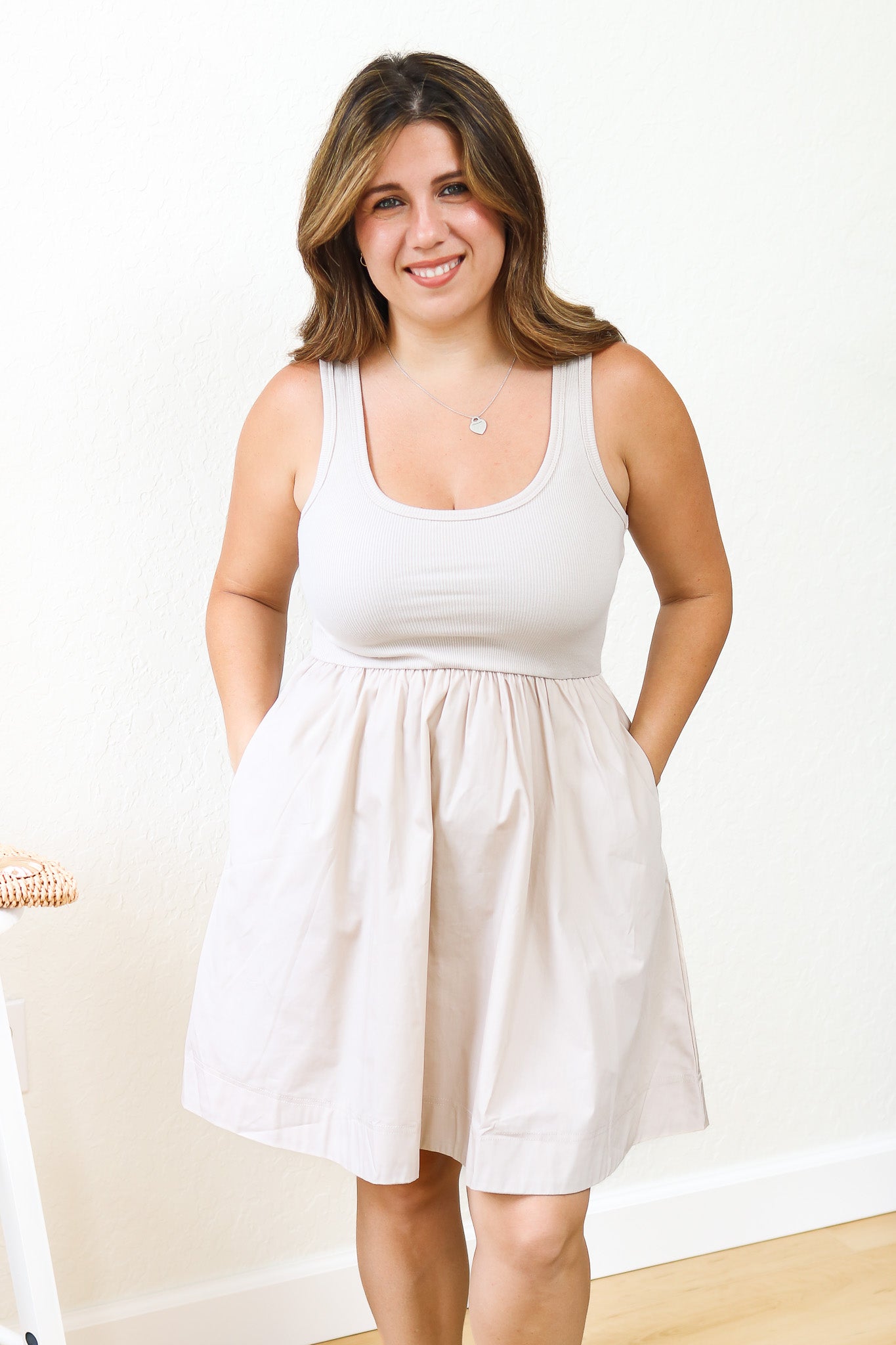 Simple Times Dress (sand beige)