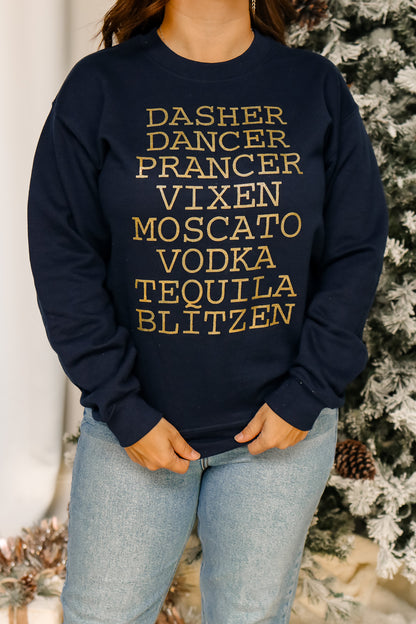 Dasher Dancer Graphic Sweatshirt
