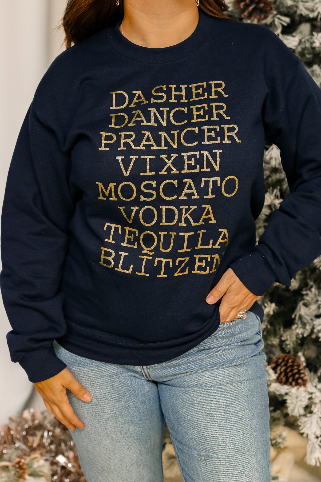 Dasher Dancer Graphic Sweatshirt