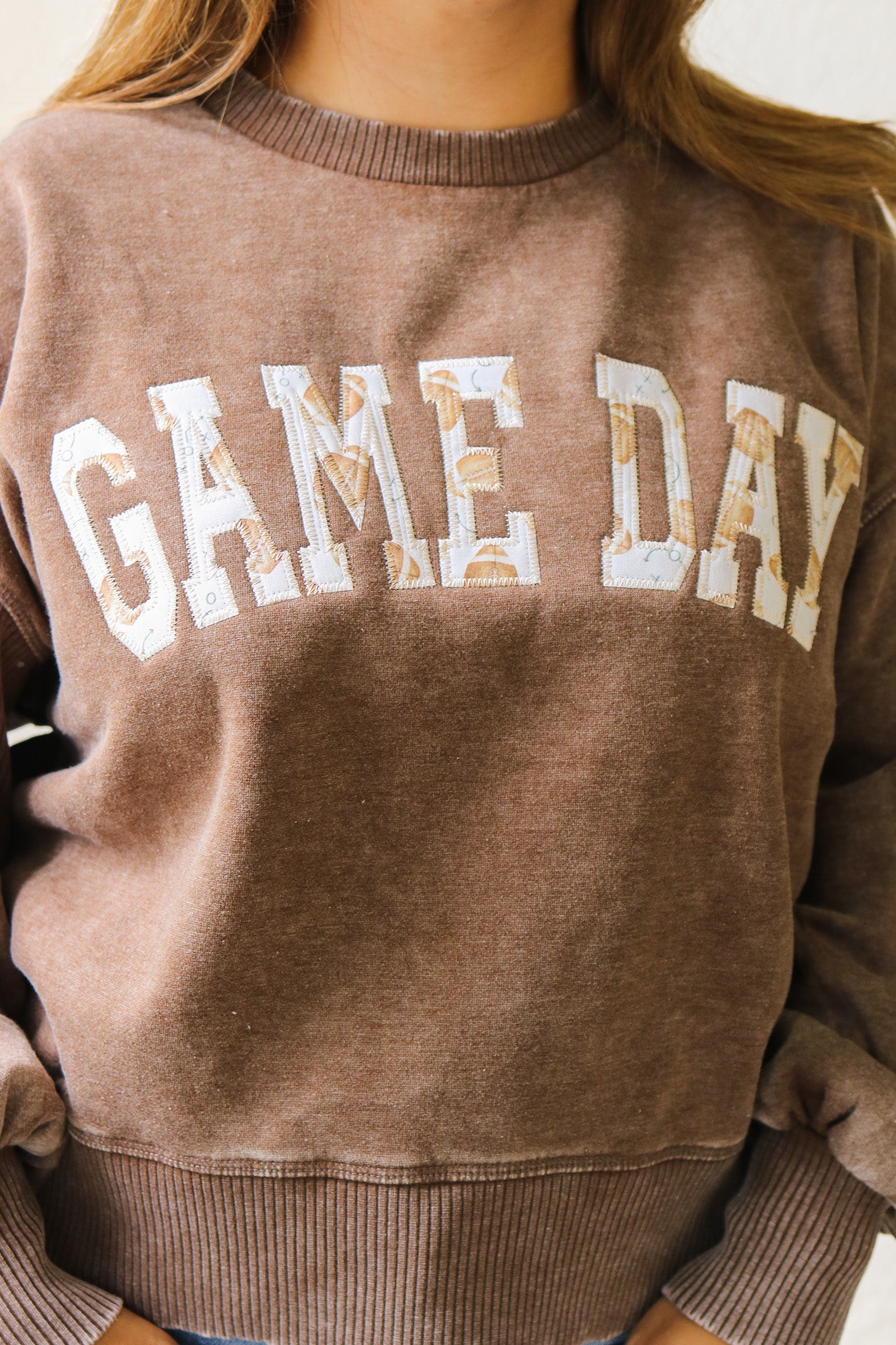 Game Day Embroidered Pullover