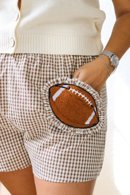 Gingham Football Pocket Shorts