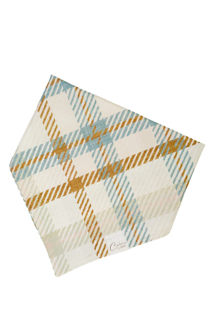 Cozy Blue Plaid Bandana
