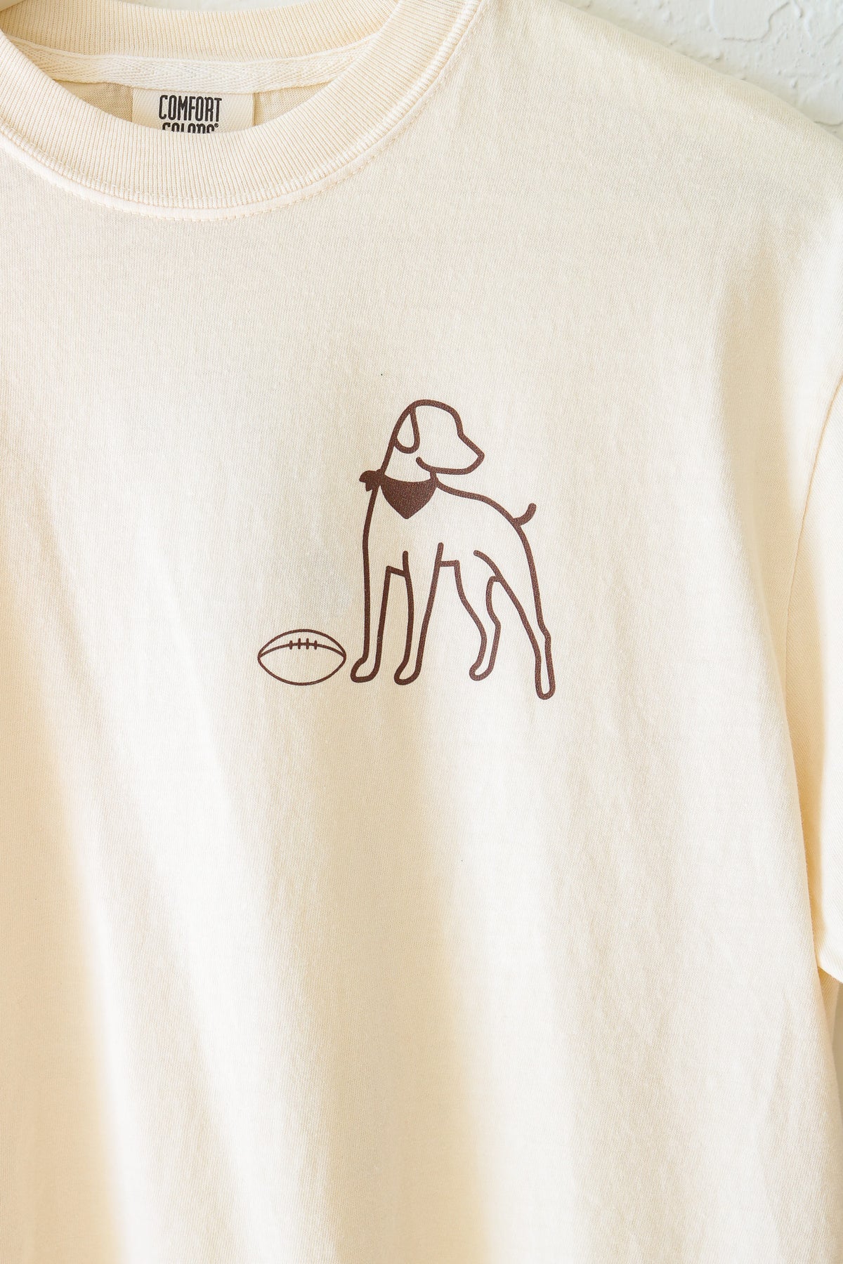 'New' Dog Fantasy Football Short Sleeve Graphic Tee (ivory)