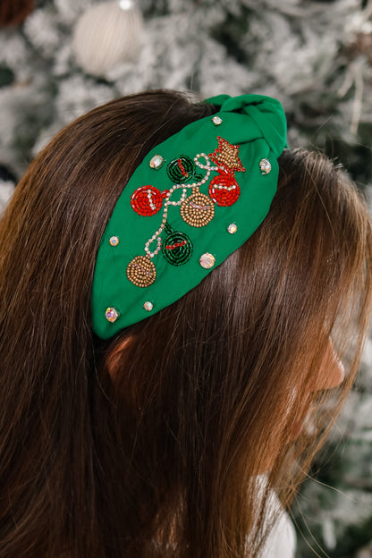 Ornaments Knot Headband (green)