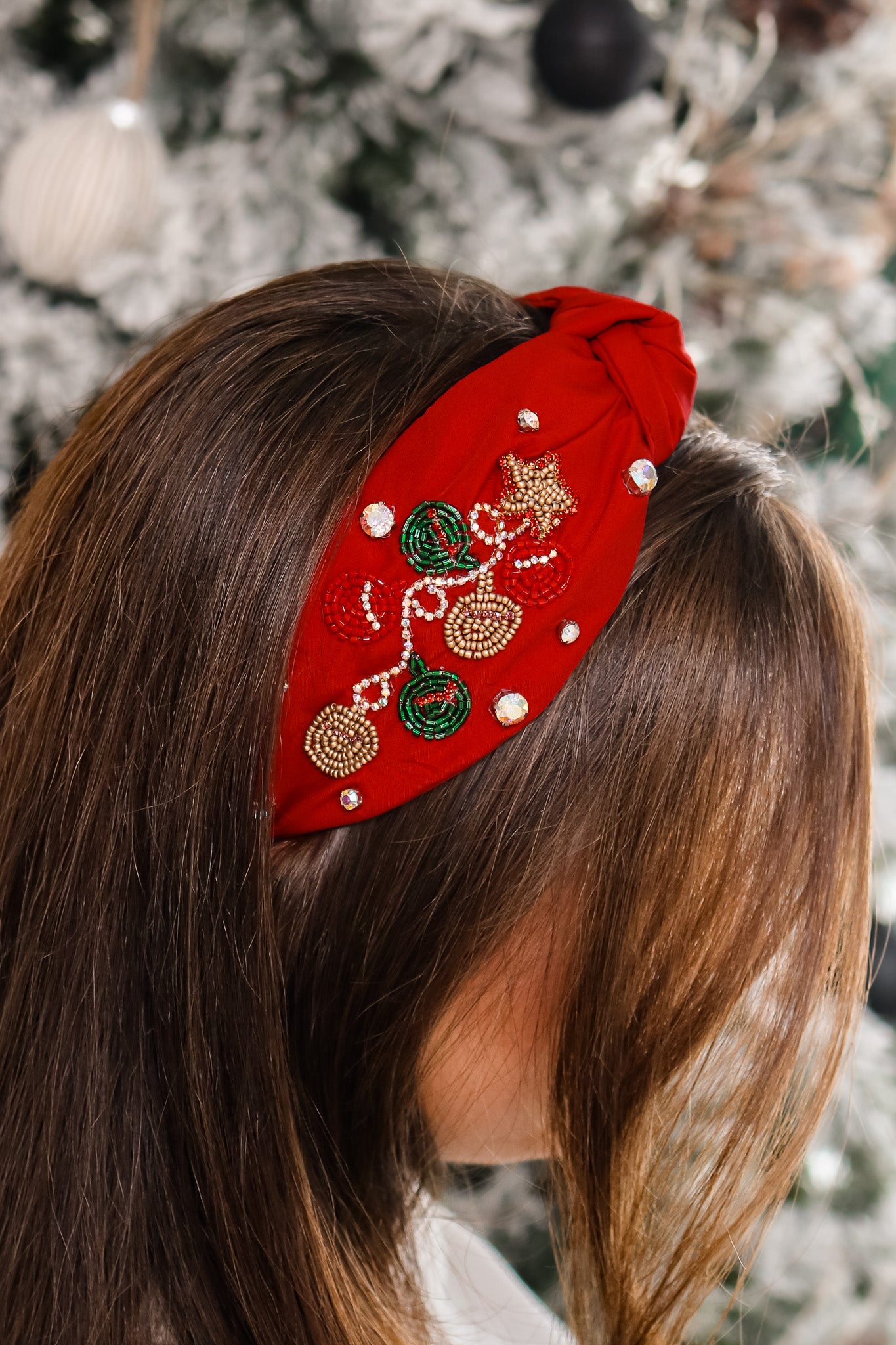 Ornaments Knot Headband (red)