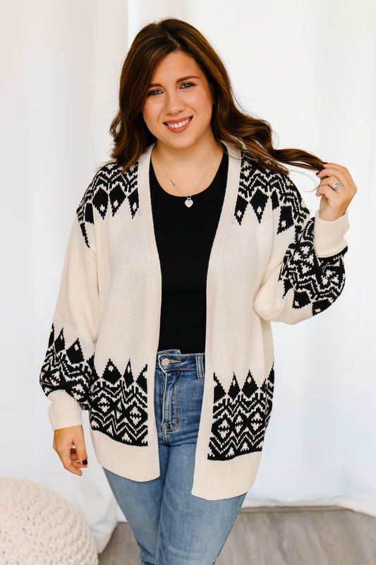 Winter Wonderland Aztec Cardigan