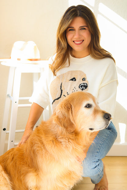 Golden Retriever Half Sleeve Sweater