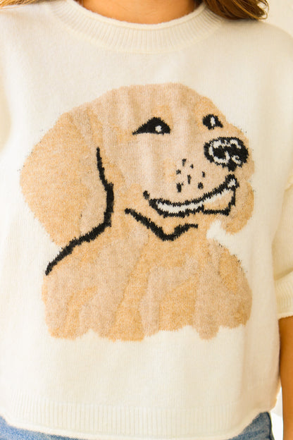 Golden Retriever Half Sleeve Sweater