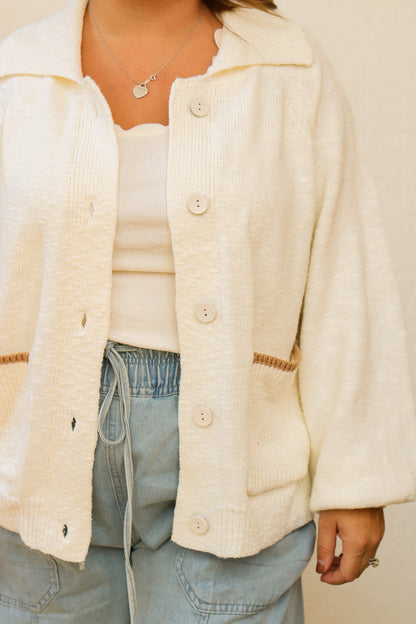 Golden Retriever Collared Cardigan