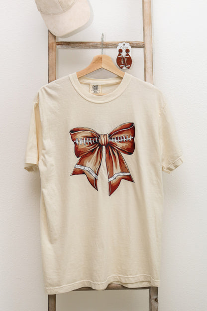 Football Bow Graphic Tee