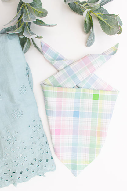 Plaid Pastels Bandana