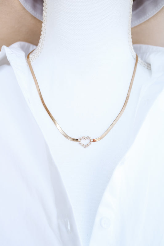 Heart Of Gold Chain Necklace