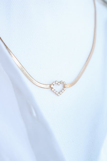 Heart Of Gold Chain Necklace