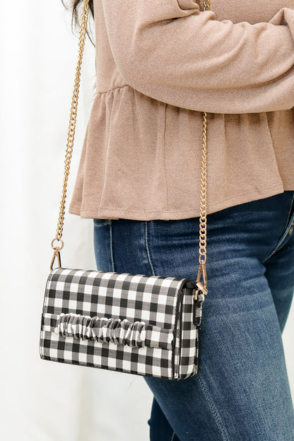 Checkered Crossbody (black/white)